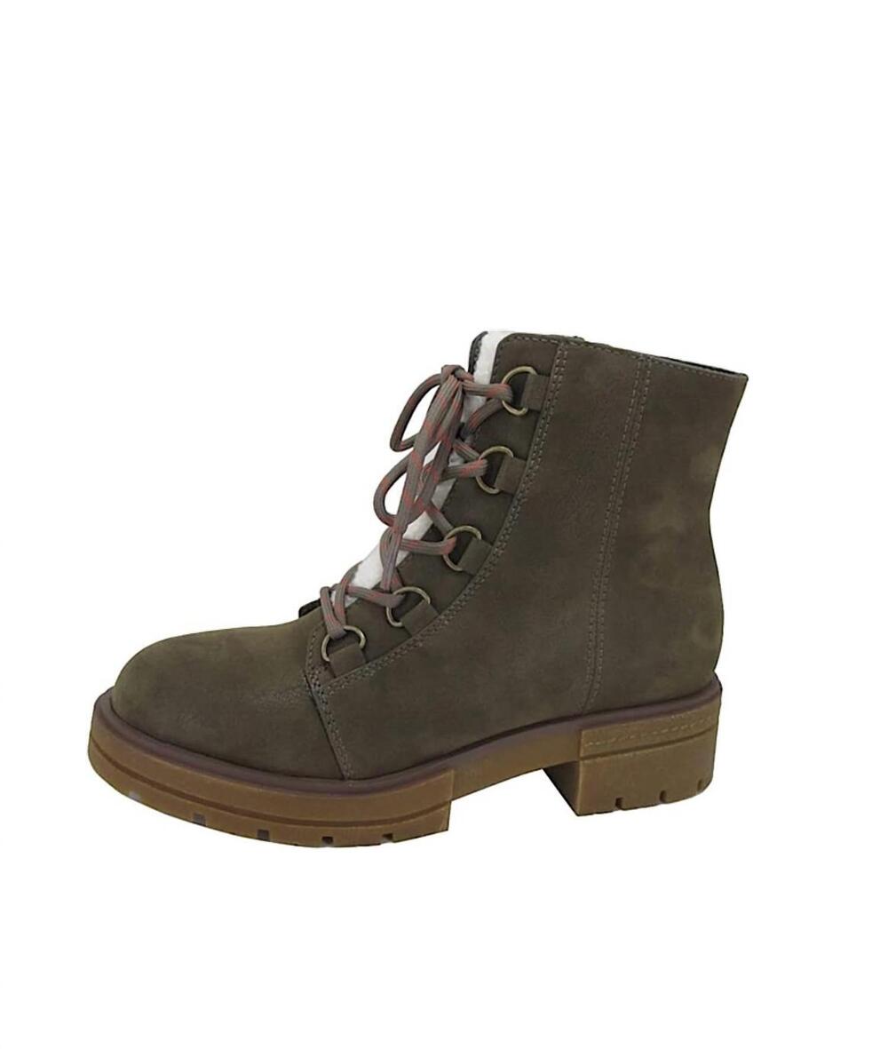 NEW JELLYPOP women's chatsworth ankle boots in olive multi